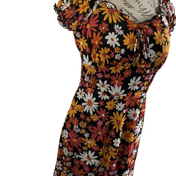 No Boundaries Junior's Large 11/13 Mini Dress Floral Print Padded NEW - Picture 4 of 10